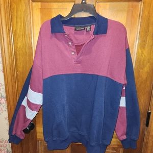 vintage color block sweatshirt